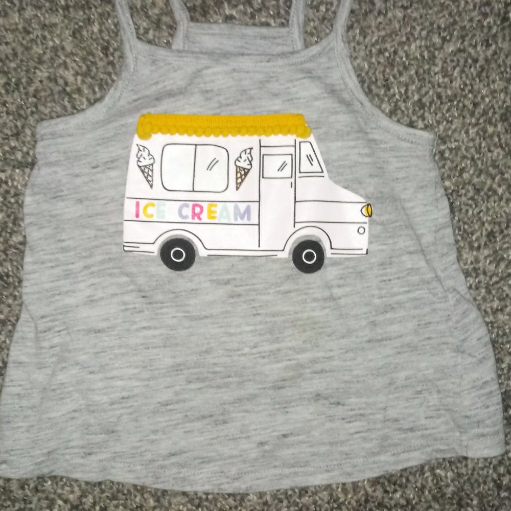 GIRLS SIZE 2T CAT & JACK TANK TOP